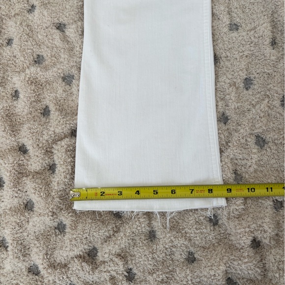 J CREW | Women’s White Mid Rise Flare Crop Jeans - Picture 6 of 11